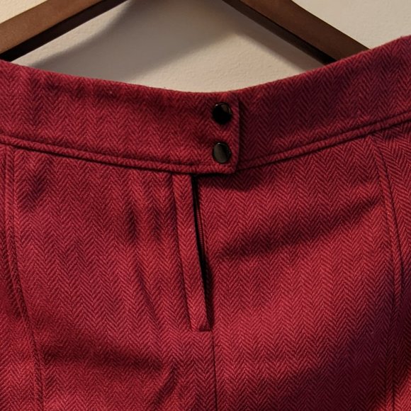 H&M Hot Pink Chevron Print Mini Skirt - Picture 2 of 5